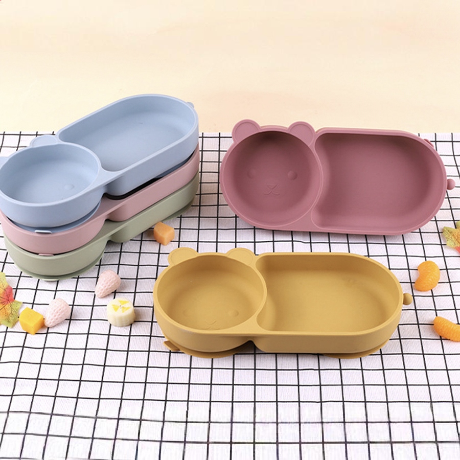 Silicone Suction Bowl - Baby Silicone Suction Cup Bowl Cute