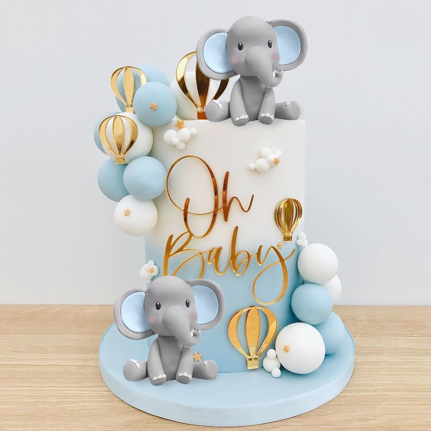 Baby Food Mixer - Elephant Cake Decoration Baby Cake Topper