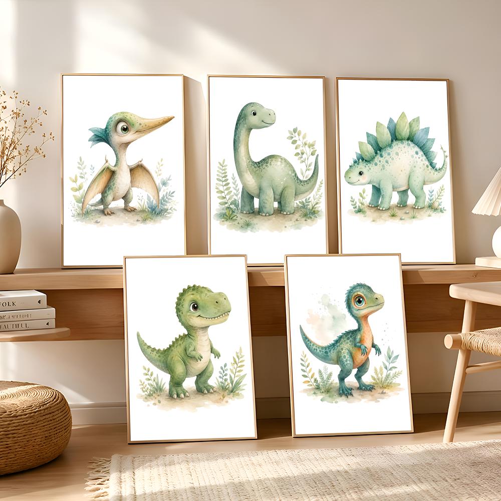 Baby Food Oil - Kawaii Cartoon Dinosaur Baby Painting Calligraphy