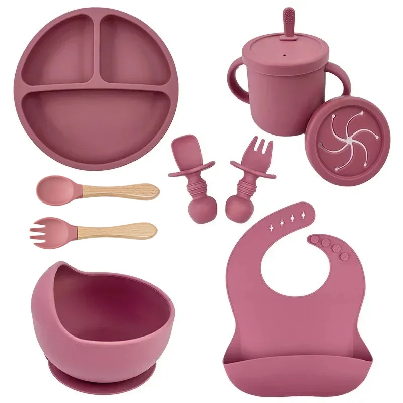 Silicone Suction Bowl - Food Grade Silicone Child Dish Set