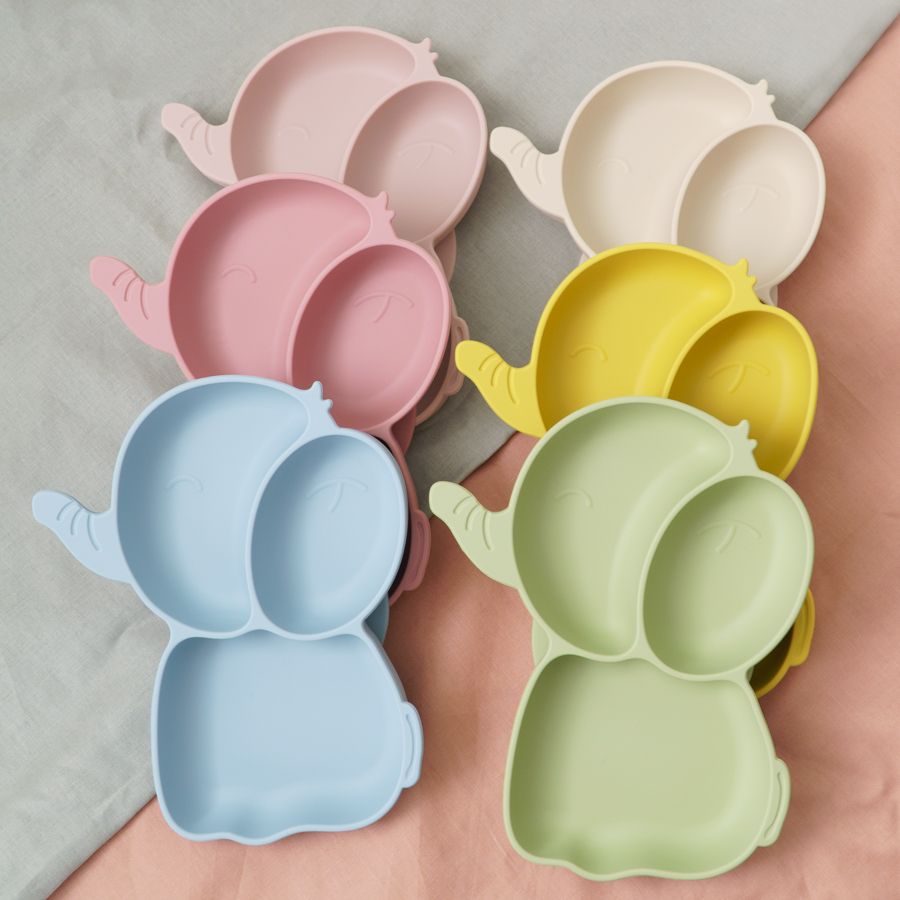 Silicone Suction Bowl - 1PCS Baby Silicone Dining Dishes Plate