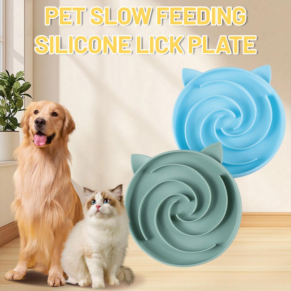 Silicone Suction Bowl - Cute Pet Slow Feeder Bowl Prevent