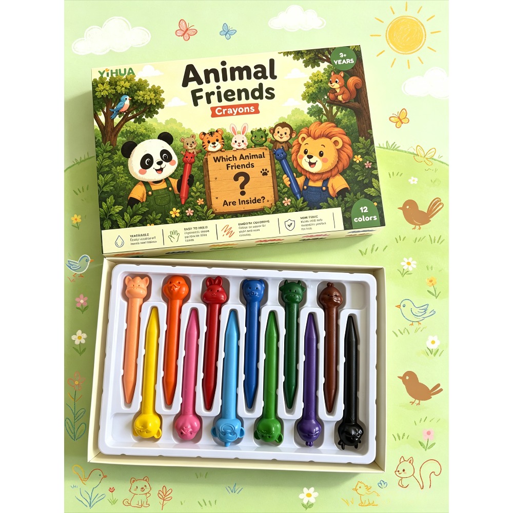 Baby Food Oil - Kids Fruit Crayon Set 6/12 Colors