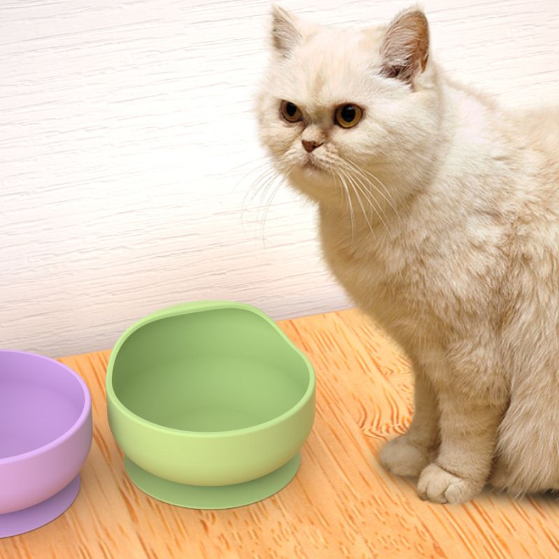 Silicone Suction Bowl - Silicone Pet Bowls with Bottom Suction