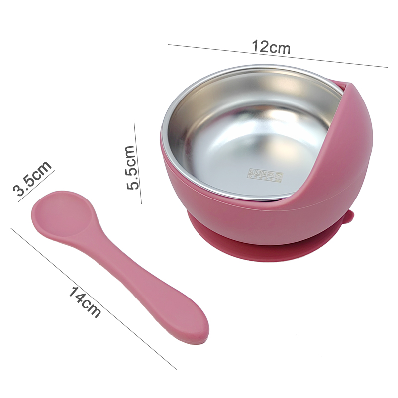 3Pcs Set Baby Feeding Bowl Wit - Silicone Suction Bowl review and price