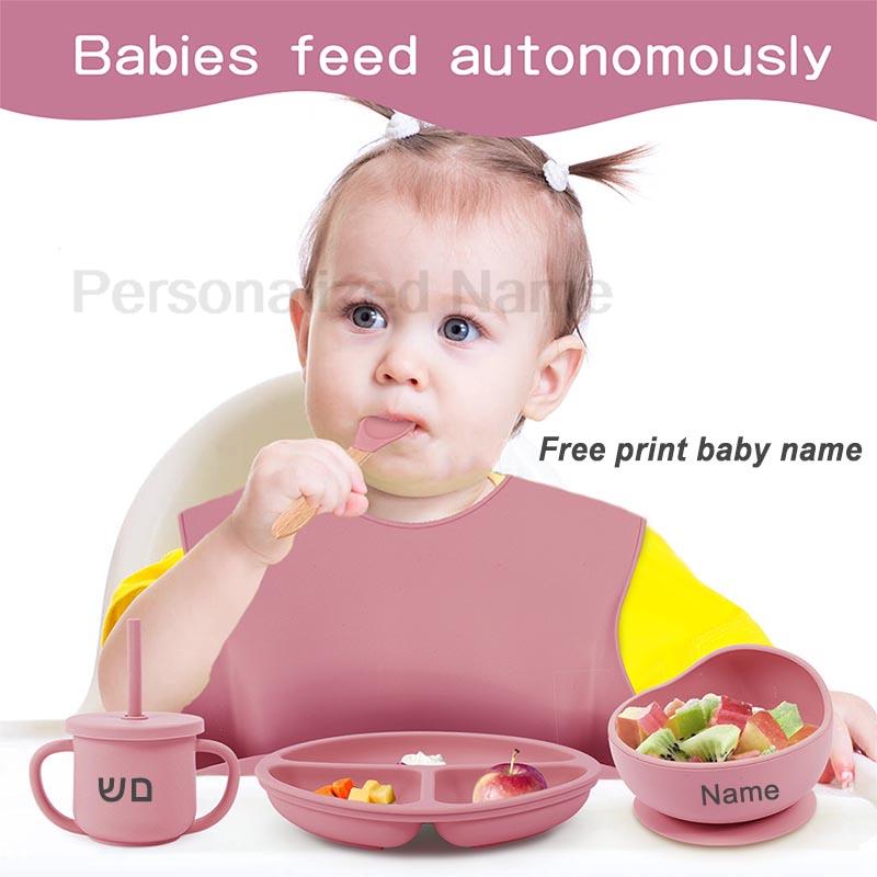 6Pcs Baby Feeding Set Free Per - Silicone Suction Bowl review and price