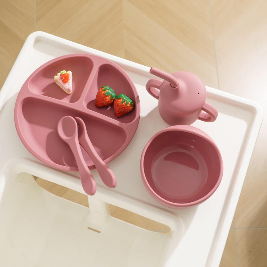 5PCS Baby Silicone Tableware S - Silicone Suction Bowl review and price