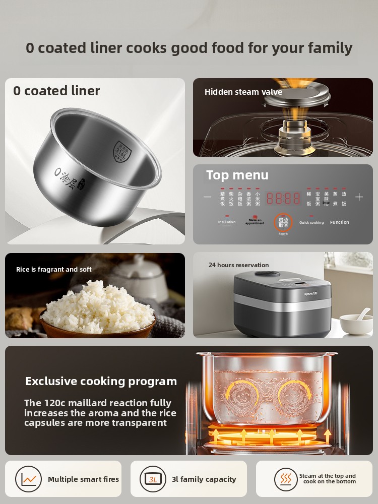 0 Coating Uncoated Rice Cooker - Baby Food Oil review and price