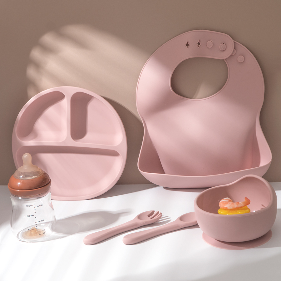 5Pcs Baby Silicone Feeding Set - Baby Food Chart review and price