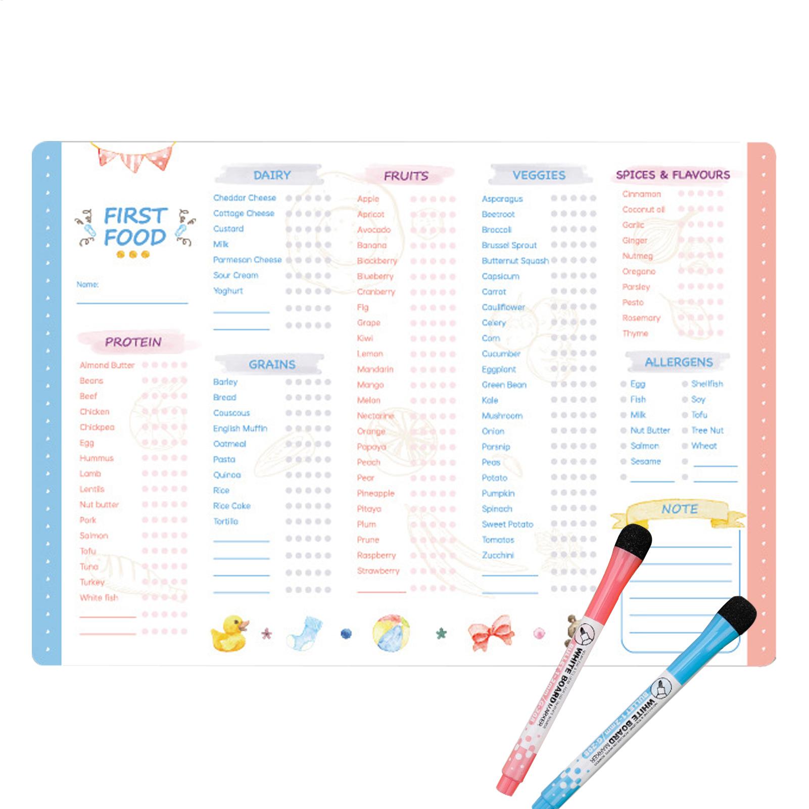 First Foods Chart Magnetic Bab - Baby Food Chart review and price