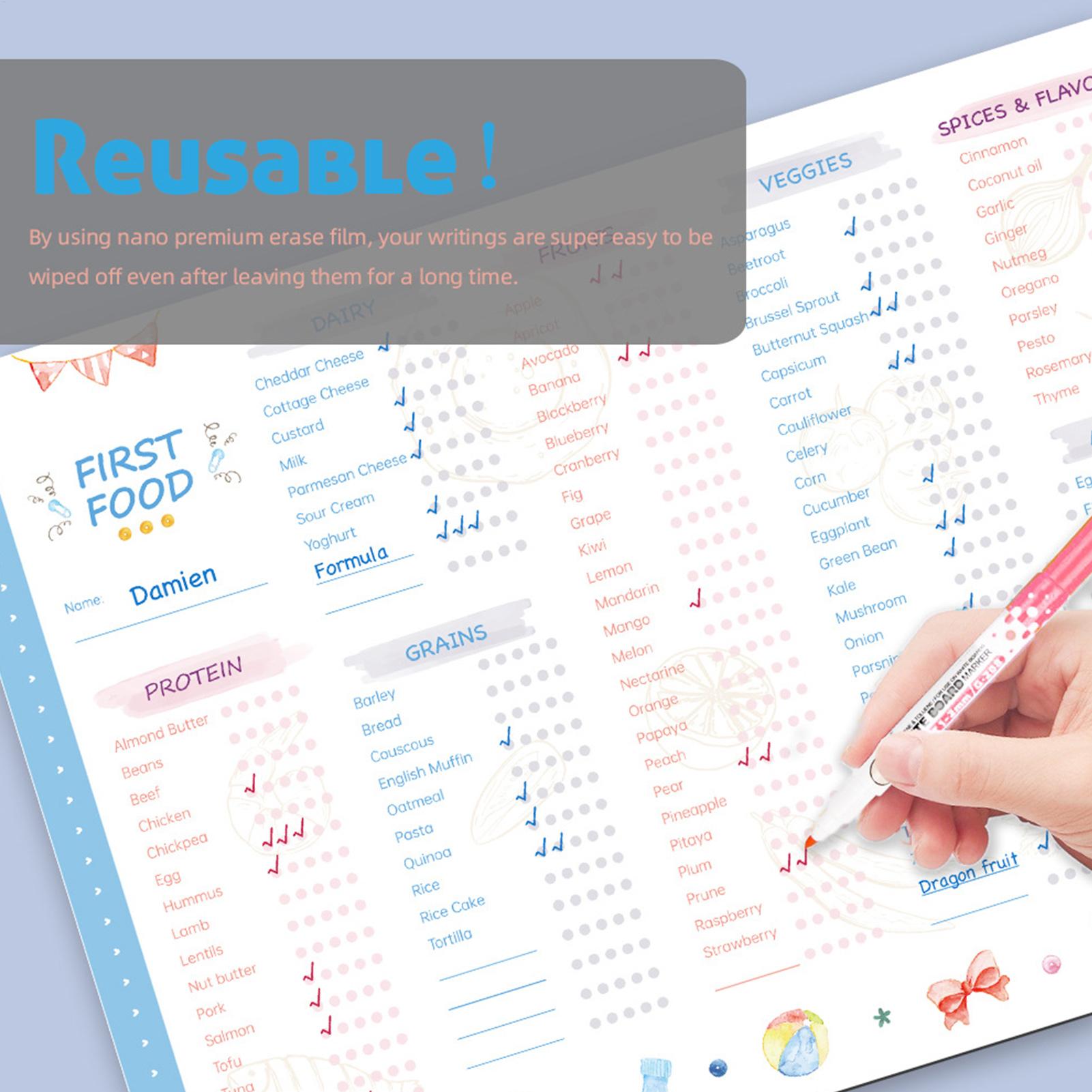 First Foods Chart Magnetic Bab - Baby Food Chart review and price