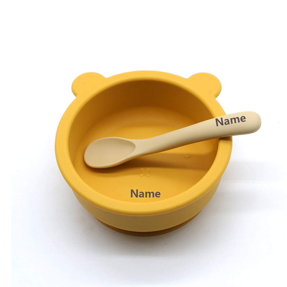 Kids' Tableware Set Bowl Spoon - Silicone Suction Bowl review and price