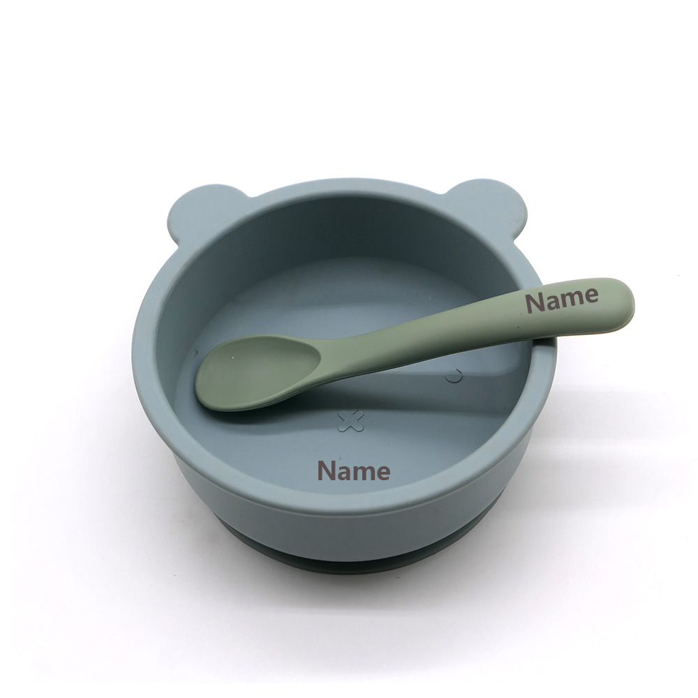 Kids' Tableware Set Bowl Spoon - Silicone Suction Bowl review and price