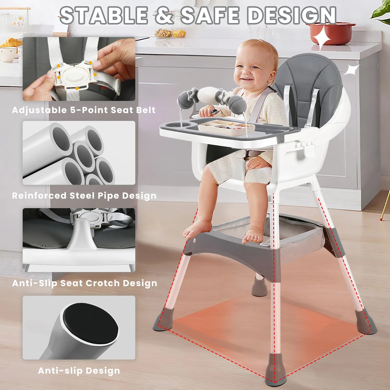 Adjustable Baby High Chair – C - Baby Food Chart review and price