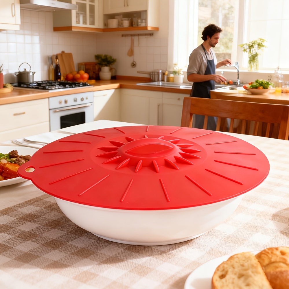 5-Piece Silicone Lids, Heat-Re - Silicone Suction Bowl review and price