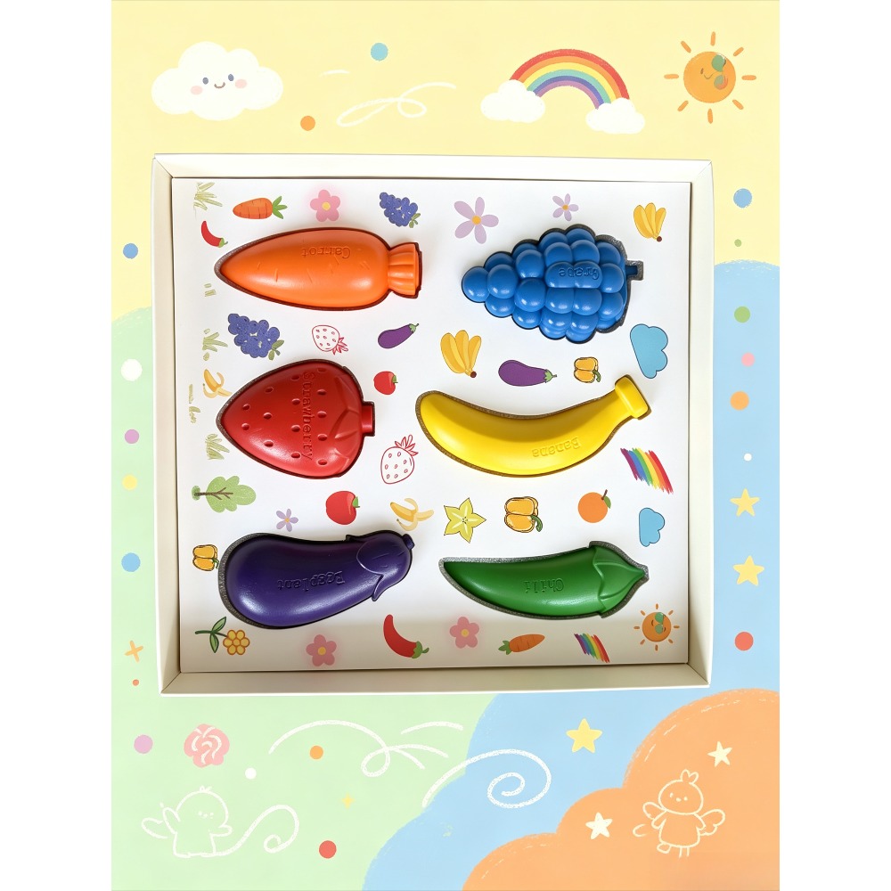 Kids Fruit Crayon Set 6/12 Col - Baby Food Oil review and price